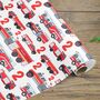 Personalised Fireman Fire Truck Wrapping Paper, thumbnail 6 of 9
