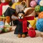 Handmade Felt Mary Hoppins Hanging Decoration, thumbnail 1 of 4