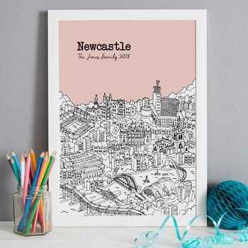 Personalised Newcastle Print, 9 of 11
