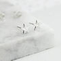 Starfish Solid Silver Stud Earrings, thumbnail 1 of 6