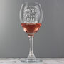 Personalised Manic Mum Day Wine Glass, thumbnail 3 of 3