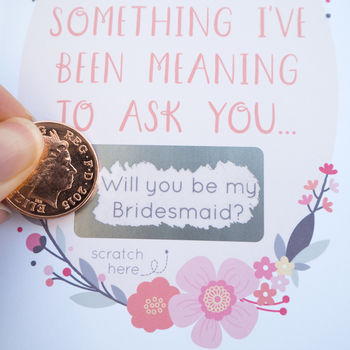 Will You Be My Bridesmaid Scratch Card, 2 of 11