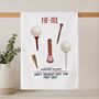 Personalised Fif Tee Tea Towel 50th Birthday Gift For Golfers, thumbnail 2 of 8