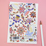 Birds In Wonderland Happy Birthday Card, thumbnail 2 of 2