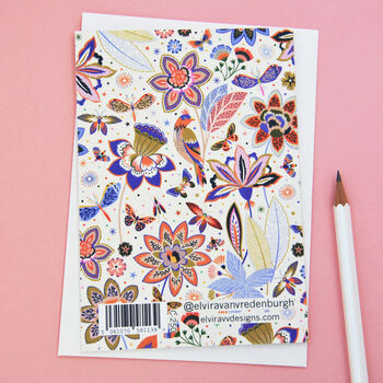 Birds In Wonderland Happy Birthday Card, 2 of 2