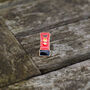 British Red Post Box Lapel Pin Brooch, thumbnail 1 of 2