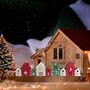 Little Wooden Coloured Houses, Tabletop Christmas Decoration, thumbnail 2 of 3