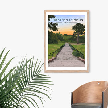 Streatham Common London Travel Poster Art Print, 4 of 8