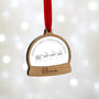 Baby's First Christmas Snow Globe Style Personalised Bauble, thumbnail 1 of 7