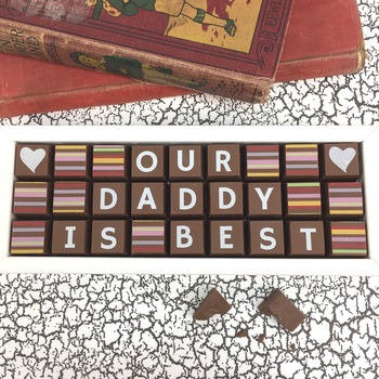 Our Or My Dad Or Daddy Is Best Chocolate Gift, 3 of 4