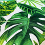 Green Tropical Palm Leaves Soft Cushion Cover, thumbnail 2 of 7