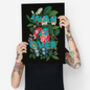 War Is Over Floral Typography Print, thumbnail 4 of 6