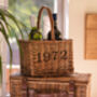Personalised Special Date Wicker Bottle Carrier, thumbnail 5 of 8