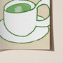 Matcha Morning Illustrated Print, thumbnail 6 of 7