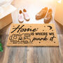 Home Is Where We Park It Camping Doormat, thumbnail 2 of 3