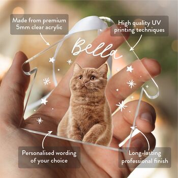 Personalised Pet House Photo Ornament Custom Name, 2 of 8