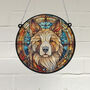 Akita Stained Glass Effect Suncatcher, thumbnail 1 of 6