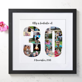 Personalised 30th Birthday Photo Collage, 2 of 8