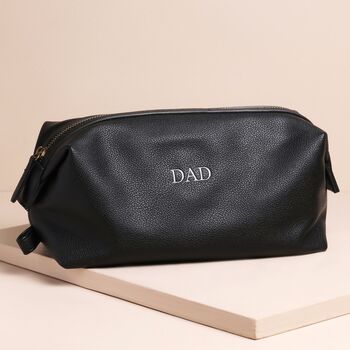Personalised Father's Day Vegan Leather Wash Bag, 4 of 7