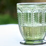 Set Of Four Bella Perle Green Glass Tumblers, thumbnail 4 of 7