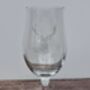 Set Of Two Stag Design Etched Craft Beer Glasses, thumbnail 2 of 4