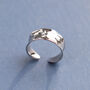 Sterling Silver Hammered Wide Open Ring, thumbnail 1 of 4