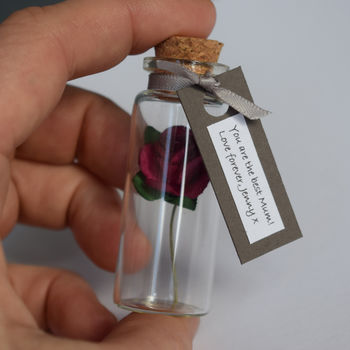Miniature Personalised Paper Tea Rose Gift, 10 of 12