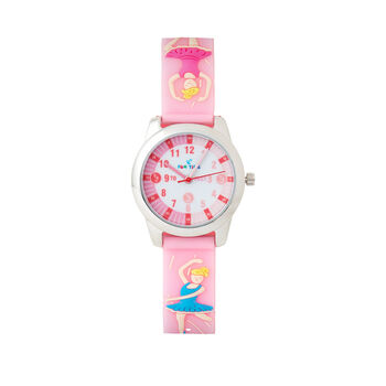 Kids Girls Ballerina Dancer Children's Pink Watch, 2 of 3
