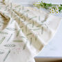 Pea Pods Printed Cotton Tea Towel, thumbnail 1 of 6
