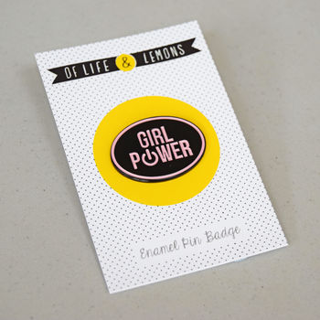 'Girl Power' Enamel Pin Badge, 2 of 3