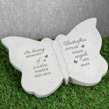 Personalised Memorial Butterflies Plaque, 2 of 2