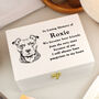 Personalised Dog Breed Memorial Keepsake Box, thumbnail 1 of 3
