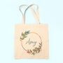 Personalised Wreath Tote Bag, thumbnail 6 of 12