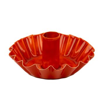 Scalloped Enamel Candle Holder, 4 of 6