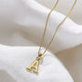 Serif Initial Letter Necklace, thumbnail 2 of 8