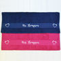 Personalised Embroidered Mr And Mrs Towels, thumbnail 3 of 7