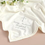 Personalised Ivory Blanket For Christening, thumbnail 3 of 8