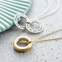 Personalised Small Secret Circle Necklace, thumbnail 6 of 11