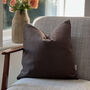 Luxury Super Soft Velvet Cushion Cedar Brown, thumbnail 2 of 5