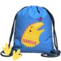 Personalised Dinosaur Pe Kit Bag, thumbnail 5 of 7