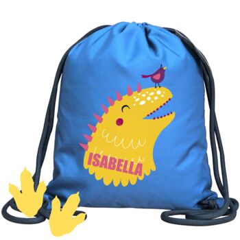 Personalised Dinosaur Pe Kit Bag, 5 of 7