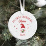 First Christmas Gnome Ornament Gift With Name, thumbnail 3 of 7