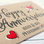 Personalised Name And Date Anniversary Card, thumbnail 5 of 6