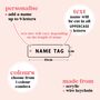 Two Tone Personalised Name Bag Tag, thumbnail 3 of 11
