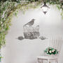 Charming Cat And Bird Wall Art Perfect Gift For Garden Decor Lovers, thumbnail 6 of 10