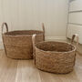 Seagrass Plant Or Storage Baskets With Handles Oval, thumbnail 1 of 6