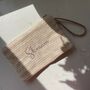 Personalised Custom Willow Straw Rope Handle Tote And Clutch Bag, thumbnail 2 of 8