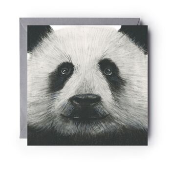 Panda Face Wildlife Greeting Card, 2 of 6