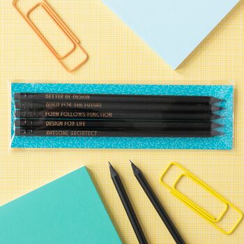 Funny Architect Pencil Set: Form Follows Function, 4 of 7