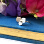 Sterling Silver Hydrangea Flower Ring, thumbnail 1 of 11
